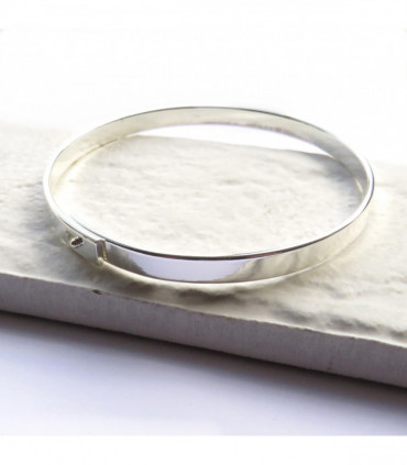 Silver Thin Bangle - 5990