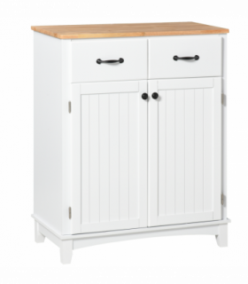 Simple Kitchen Cupboard Storage Cabinet w/ Drawer Living & Dining Room