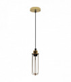 Single Ceiling E27 Pendant Light with Wire Cage - Industrial Vintage Hanging Lamp