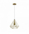 Single Gold Vintage Industrial E27 Ceiling Hanging Light Cage Shade Loft Style Metal Ceiling Pendant Lamp