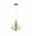 Single Gold Vintage Industrial E27 Ceiling Hanging Light Cage Shade Loft Style Metal Ceiling Pendant Lamp