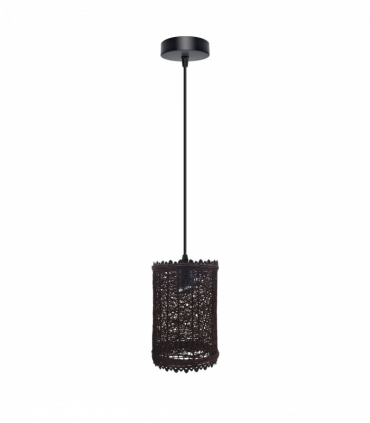 Single Natural Wicker Rattan Ceiling Pendant Light Shade E27 Base Adjustable cord Handmade Pendant Lighting Fixture