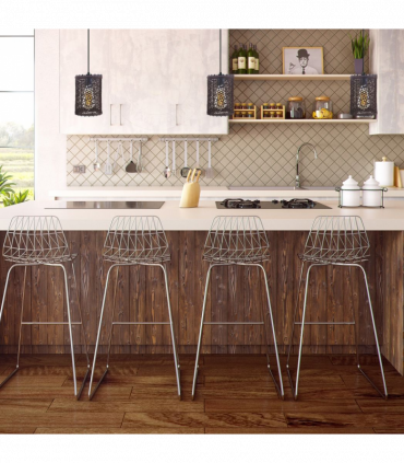 Single Natural Wicker Rattan Ceiling Pendant Light Shade E27 Base Adjustable cord Handmade Pendant Lighting Fixture