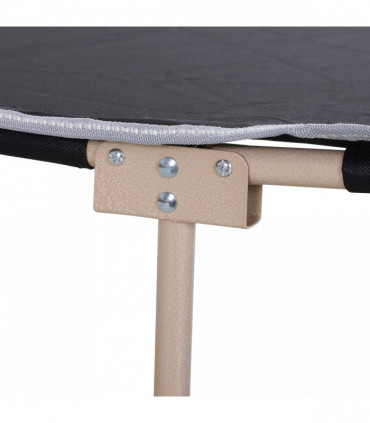 Single Portable Outdoor Military Sleeping Bed Camping Cot Black Outsunny