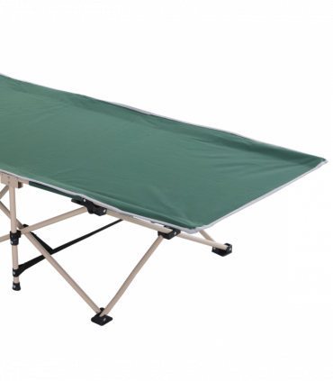 Single Portable Outdoor Military Sleeping Bed Camping Cot Green Outsunny