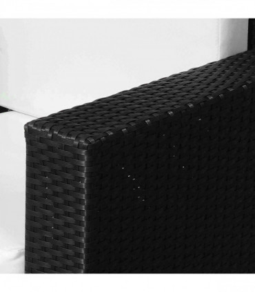 Single Rattan Chair Black �