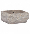 vidaXL Sink Grey 30x30x13 cm Marble