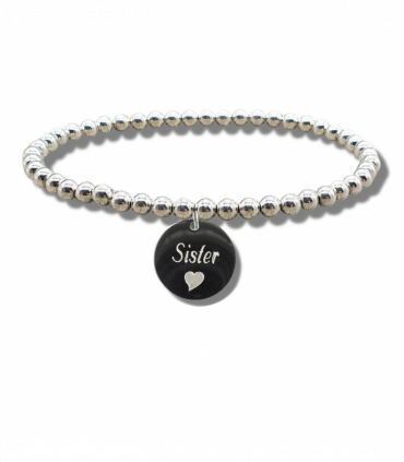 Sister Disc Bracelet & Heart Symbol