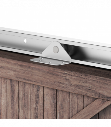 Sliding Barn Door Hardware Kit Track System Gear Set Divider HOMCOM