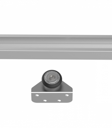 Sliding Barn Door Hardware Kit Track System Gear Set Divider HOMCOM