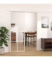Sliding Door ESG Glass and Aluminium 76x205 cm White