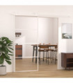 Sliding Door ESG Glass and Aluminium 90x205 cm White