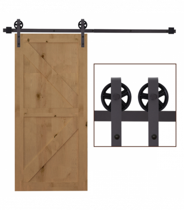 Sliding Door Rail Barn Door Kit Single Wooden 6FT /1830mm