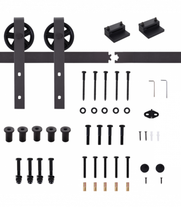 Sliding Door Rail Barn Door Kit Single Wooden 6FT /1830mm