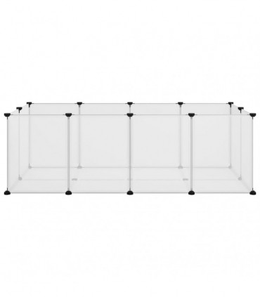 Small Animal Cage Transparent 144x74x46.5 cm PP and Steel