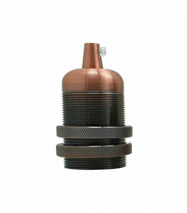 Smooth Holder With Ring Copper E27 Socket Ceramic Holder~2737