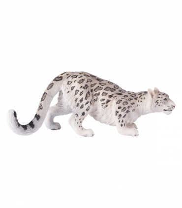 Snow Leopard Toy  Realistic Big Cat Figurine