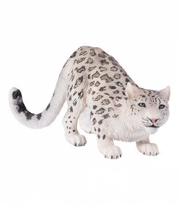 Snow Leopard Toy  Realistic Big Cat Figurine