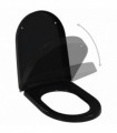 Soft-close Toilet Seat with Quick-release Design Black