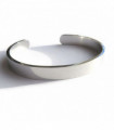 Solid Stainless Steel  Silver Bangle
