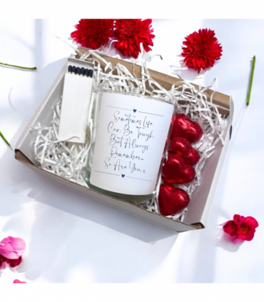 Sometimes Life Can Be Tough Candle Gift Set | Personalised Best Friend Gift | Scented Candle Gift Box | Message Candle |  Bereavment Gift