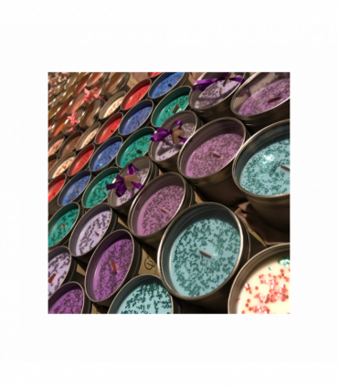 Soy Wax container candle with wooden wick Fresh Cut Grass scent