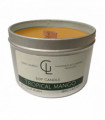 Soy Wax container candle with wooden wick Tropical Mango scent