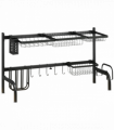 Space Saving Over The Sink Dish Drying Rack, 2 Tier Adjustable Dish Drainer