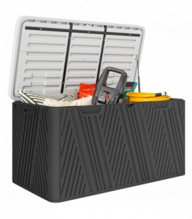 Spacious 380L HDPE Storage Box with Lockable Lid - Durable & Waterproof