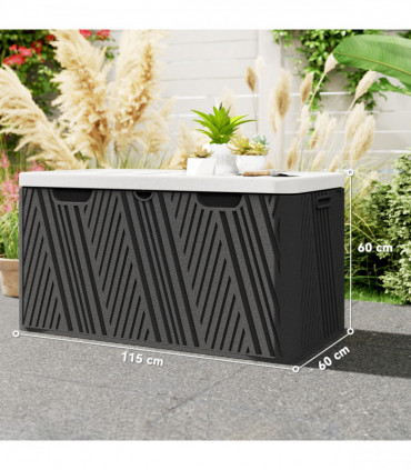 Spacious 380L HDPE Storage Box with Lockable Lid - Durable & Waterproof