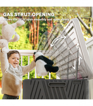 Spacious 380L HDPE Storage Box with Lockable Lid - Durable & Waterproof