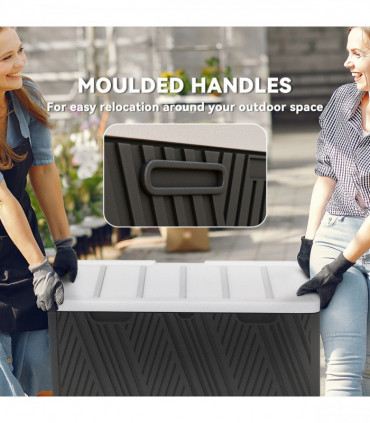 Spacious 380L HDPE Storage Box with Lockable Lid - Durable & Waterproof