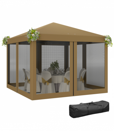 Spacious Pop-Up Canopy Tent - 3x3m with Mesh Curtains & Portable Design