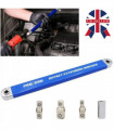 Spanner Extension Wrench Set Offset Ratchet Spanner with Adapters Multifunction-