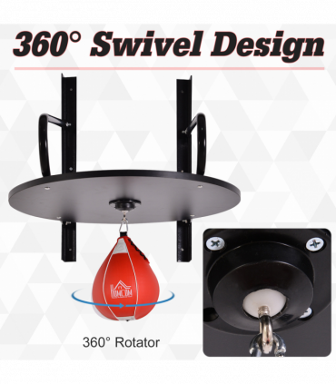 Speed Bag Platform Kit Wall-mounted Punching Ball Hanging Platform Set HOMCOM