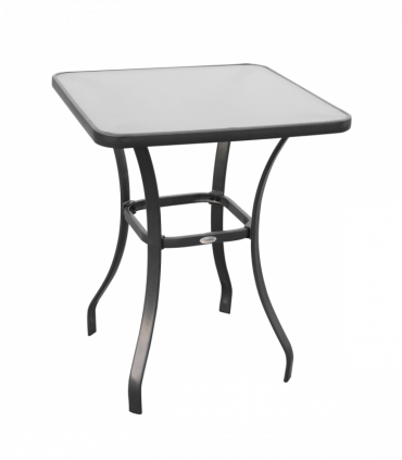 Square Glass Bistro Table Bar Dining Kitchen Breakfast Party Table 68.5x84 cm