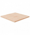 Square Table Top 90x90x4 cm Untreated Solid Wood Oak