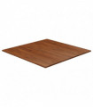 Square Table Top Dark Brown 90x90x1.5cm Treated Solid Wood Oak