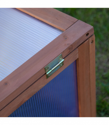 Square Wooden Outdoor Greenhouse for Plants PC Board 100 x 65 x 40cm