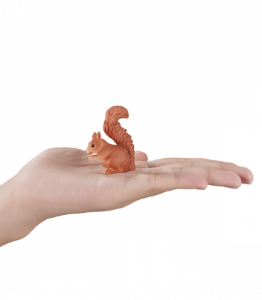 Squirrel Standing Toy  Realistic Woodland Animal Model