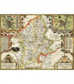 Staffordshire Historical Map 1000 Piece Jigsaw Puzzle (1610)