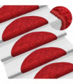 Stair Mats 10 pcs 56x20 cm Red