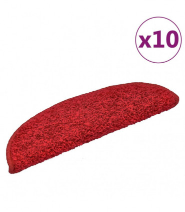 Stair Mats 10 pcs 56x20 cm Red