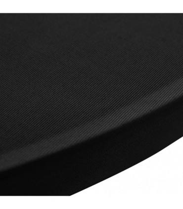 Standing Table Cover Ø60cm Black Stretch 2 pcs