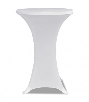 Standing Table Cover Ø70cm White Stretch 2 pcs