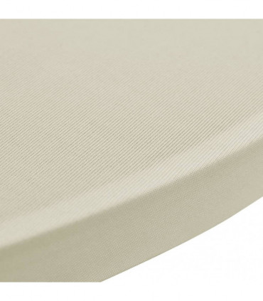 Standing Table Cover Ø80cm Cream Stretch 2 pcs