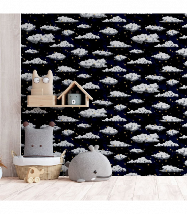 Stars And Clouds Navy sw12