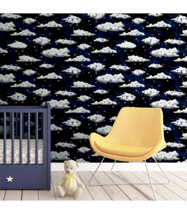 Stars And Clouds Navy sw12