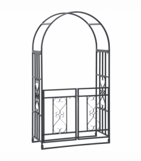 Steel Garden Arch with Gate