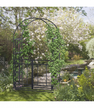 Steel Garden Arch with Gate